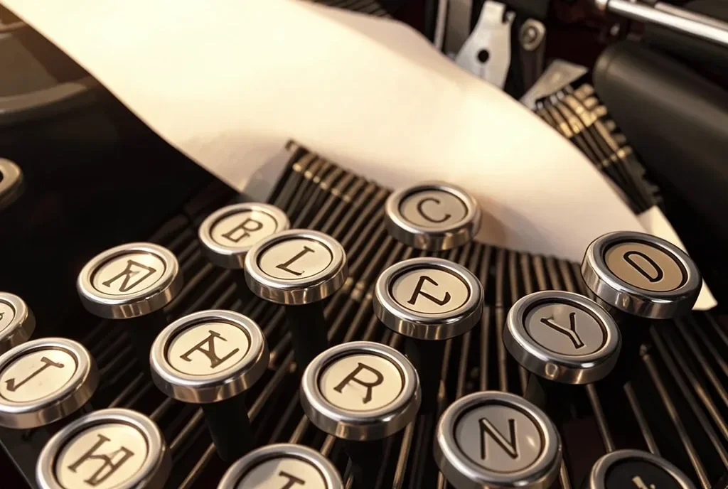Typewriter Keys Closeup — image prompt preview