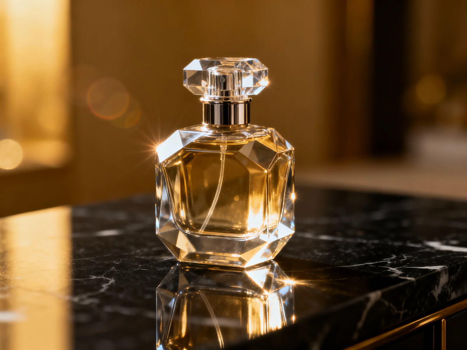Ultra-Realistic Cinematic Product Photography Of A Perfume — image prompt preview