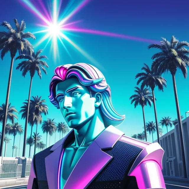 Vaporwave aesthetic — vaporwave digital art — image prompt preview