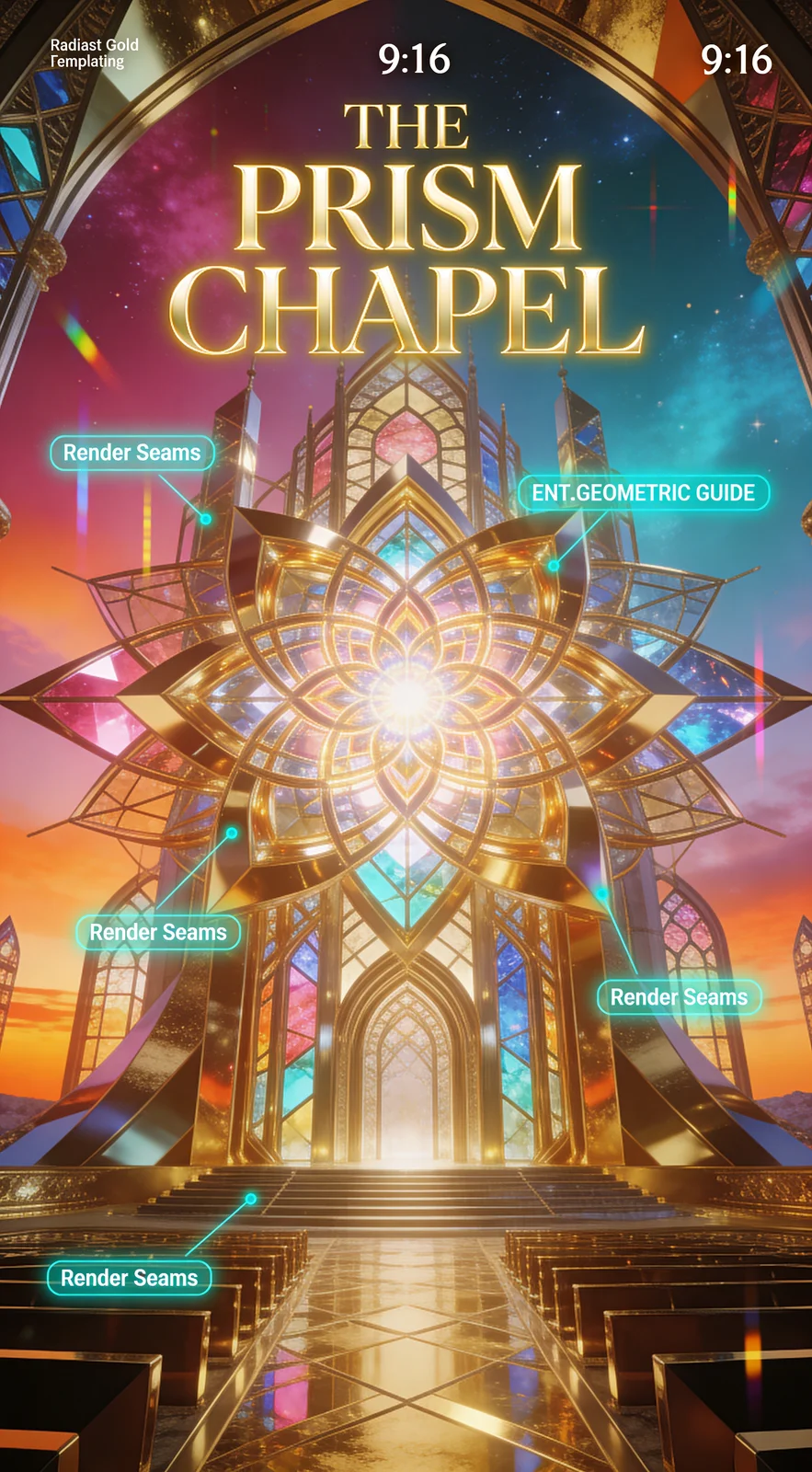 Vertical 9:16 Architectural Rendering Of 'The Prism — image prompt preview