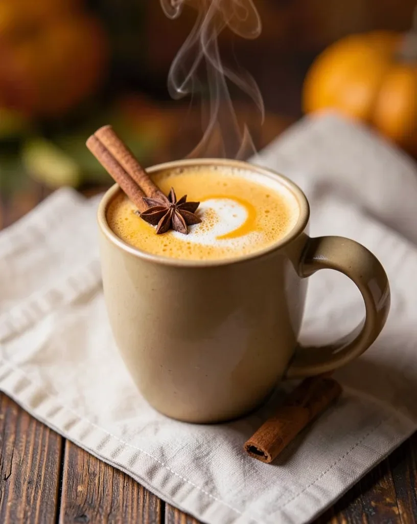 Warm Pumpkin Spice Latte — image prompt preview