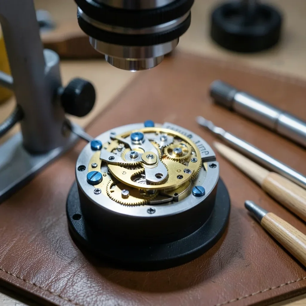 Watchmaker Movement Under Loupe — image prompt preview