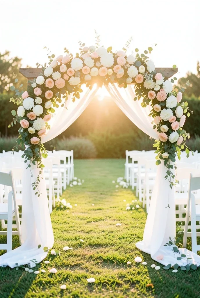 Wedding Arch with Flowers — image prompt preview