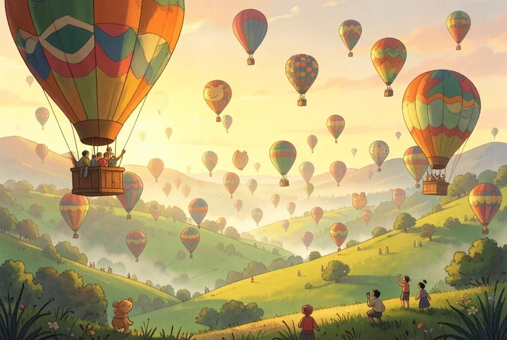 Whimsical Hot-Air Balloon Festival — image prompt preview