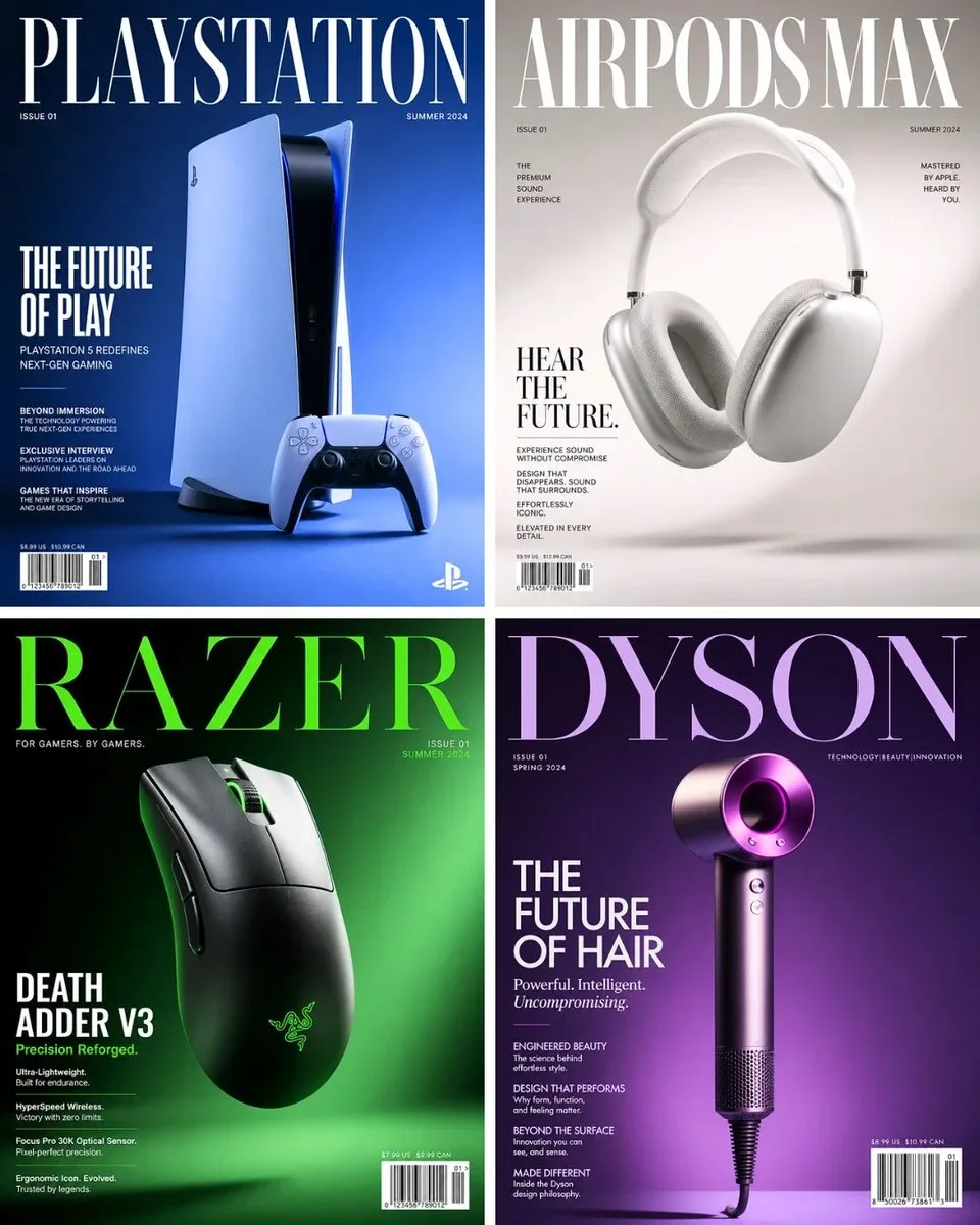 World-Class Luxury Magazine Cover — image prompt preview