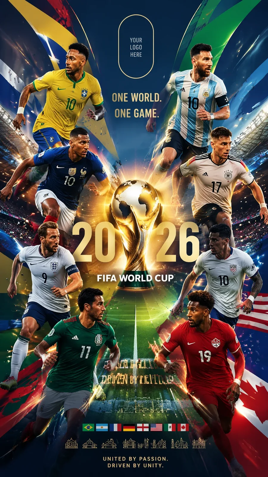 World National Teams - Main Official Poster — image prompt preview